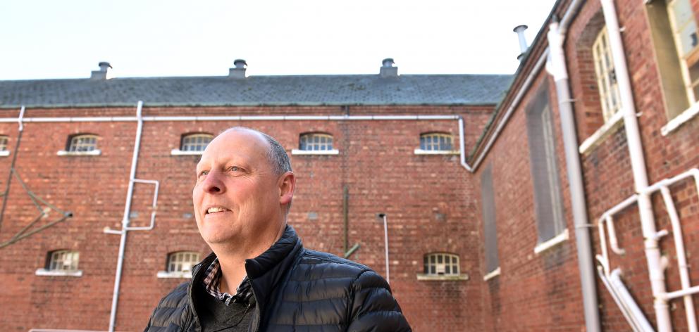 Dunedin Prison Trust chairman Owen Graham says the roof on the cellblocks at the 120-year-old...
