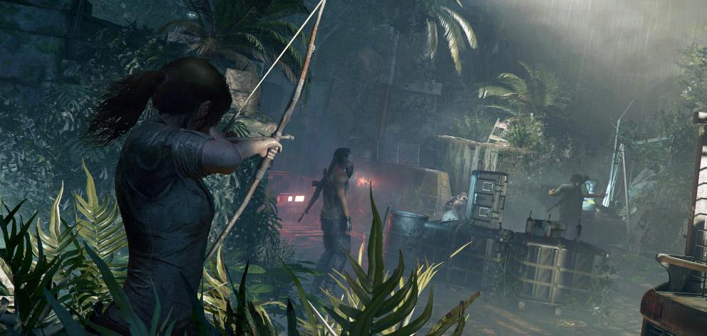 In 'Shadow of the Tomb Raider' you’ll be thrown from exploding planes, battle wildlife and Trinity goons just as before. Photo: Supplied