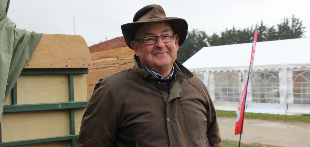 Grant Vickers, of Waikouaiti, hopes to have a replica Cobb & Co wagon completed. Photo: Ella Stokes