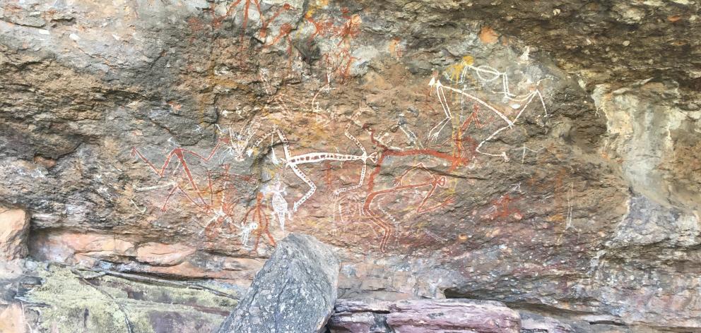 Rock art at Nourlangie, Kakadu. Photo: Pam Jones Rock art at Nourlangie, Kakadu. Photo: Pam Jones