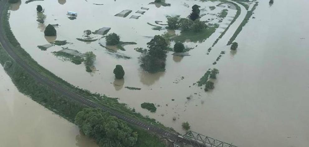 The Clutha River hit its highest level since 1999 yesterday. Photo: Otago Regional Council