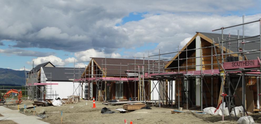 Some of the 10 KiwiBuild houses in Wanaka’s Northlake suburb. They are due to be completed by...
