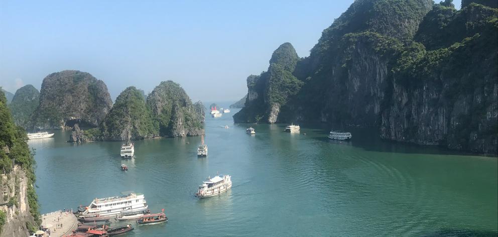 Vietnam’s Halong Bay is popular with tourists.


