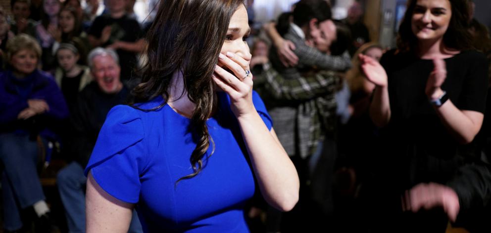 Abby Finkenauer, daughter of a union worker and sister of a soybean farmer, was precisely the sort of candidate Democrats needed to flip Iowa’s 1st congressional district. Photo: Reuters