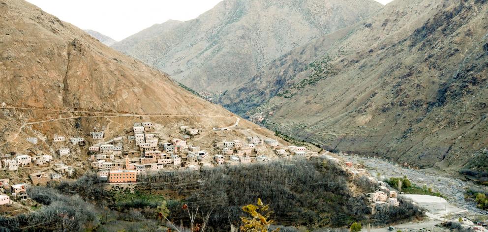 General view of Imlil, a village nearby popular trekking area in the Atlas mountains where two tourists were found killed. Photo: NTB Scanpix/Terje Bendiksby via  Reuters