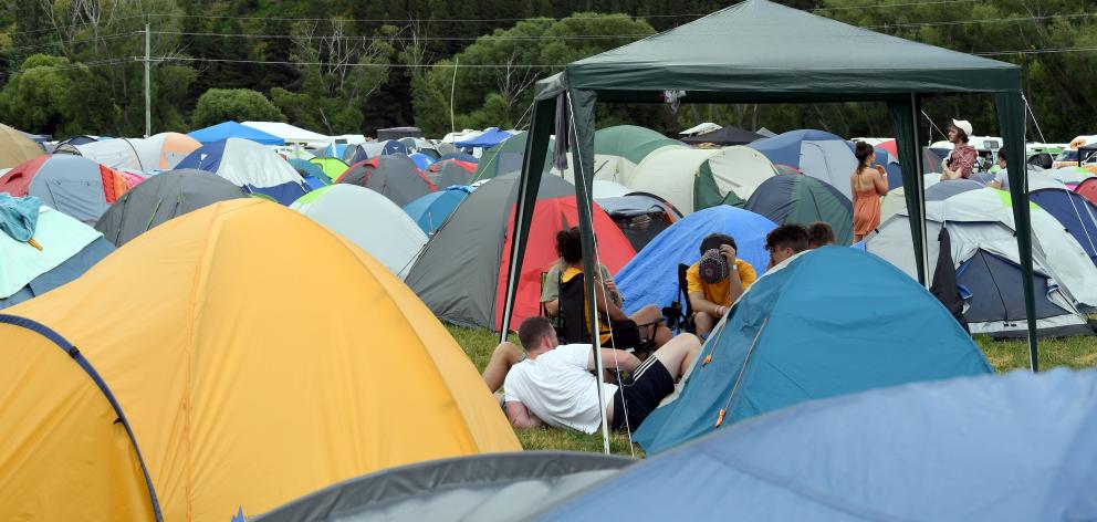 Tents at the Rhythm and Alps Music Festival. Photo: Stephen Jaquiery