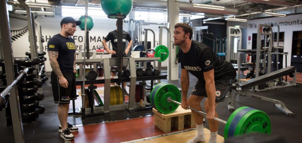 Chris training with the Breakers development team. Photo: RNZ