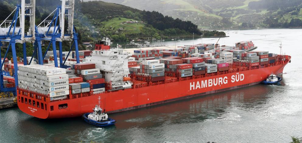 Rio de Janiero was the first Rio-class container ship to visit Port Chalmers, last October....