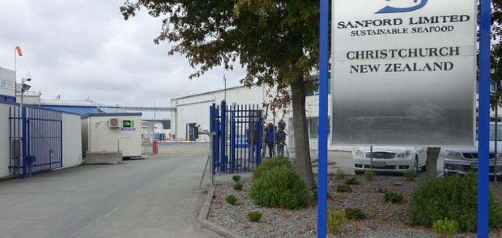 The Sanford Seafood factory gates. Photo: RNZ The Sanford Seafood factory gates. Photo: RNZ