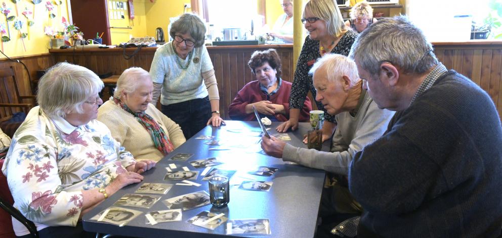 Playing a memory game at the Senior-Link activity centre are Daisy Madden, Karin Madsen, co...