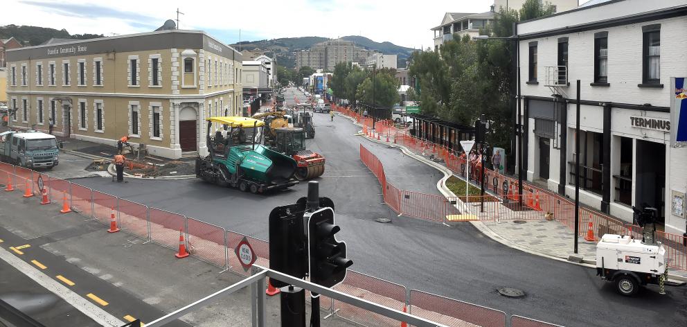 The Great King St bus hub takes is taking shape. PHOTO: PETER MCINTOSH
...