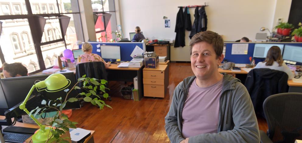 Petridish founding partner Jason Lindsey, who will be handing out start-up grants to Dunedin businesses this week. Photo: Linda Robertson