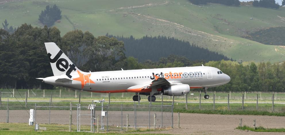 The first Dunedin to Wellington Jetstar flight lifts off at Dunedin Airport in 2015. The service...