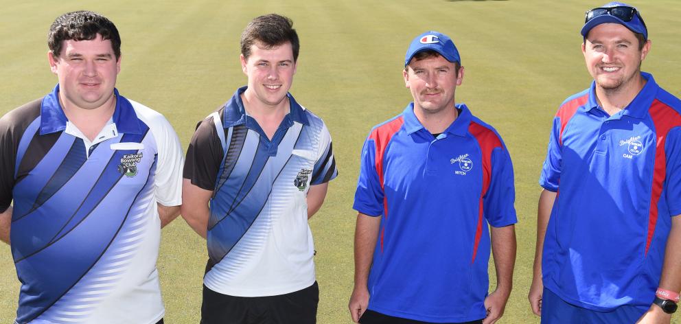 Brothers (from left) Callum and Jonty Howell and Mitch and Cam Cook all ready to go to battle at...