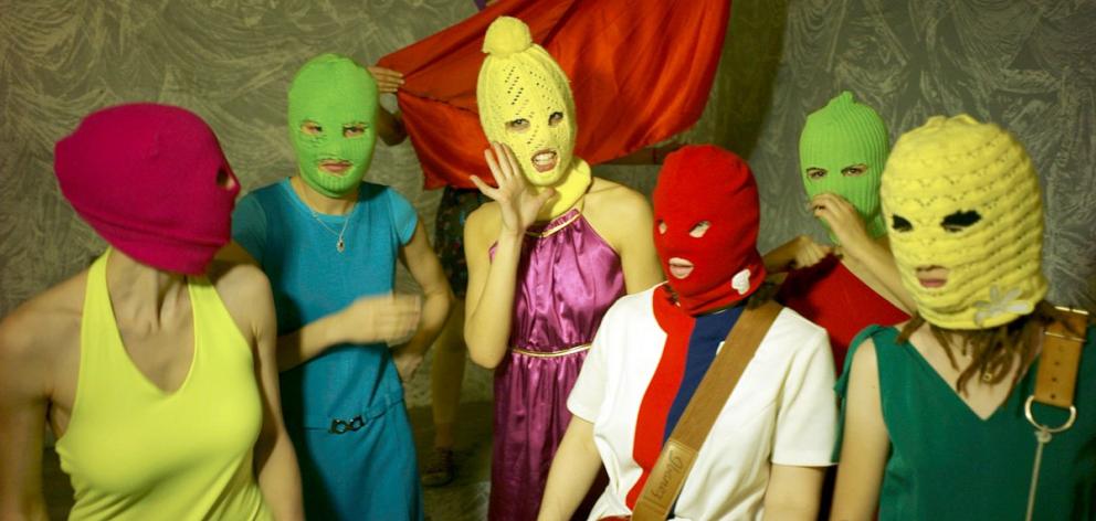 Russian activist punk band Pussy Riot will play in Dunedin next week. PHOTO: IGOR MUCHIN
