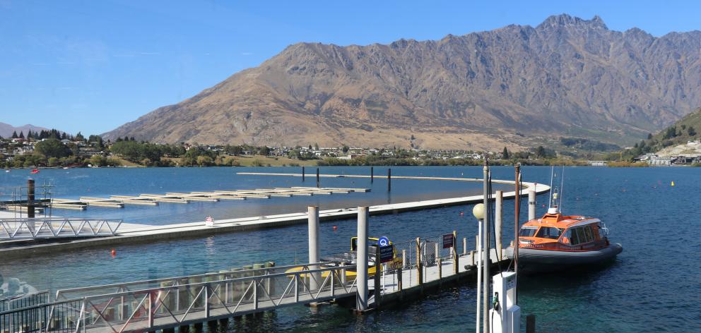 Queenstown's new marina is taking shape. PHOTO: PAUL TAYLOR