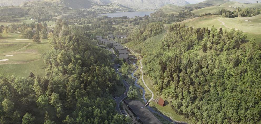 An aerial image of the Waterfall Park development. Image: Supplied