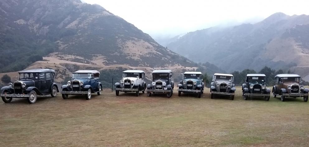 Ford Model A cars like these will be spotted on the roads of Western and Northern Southland this...