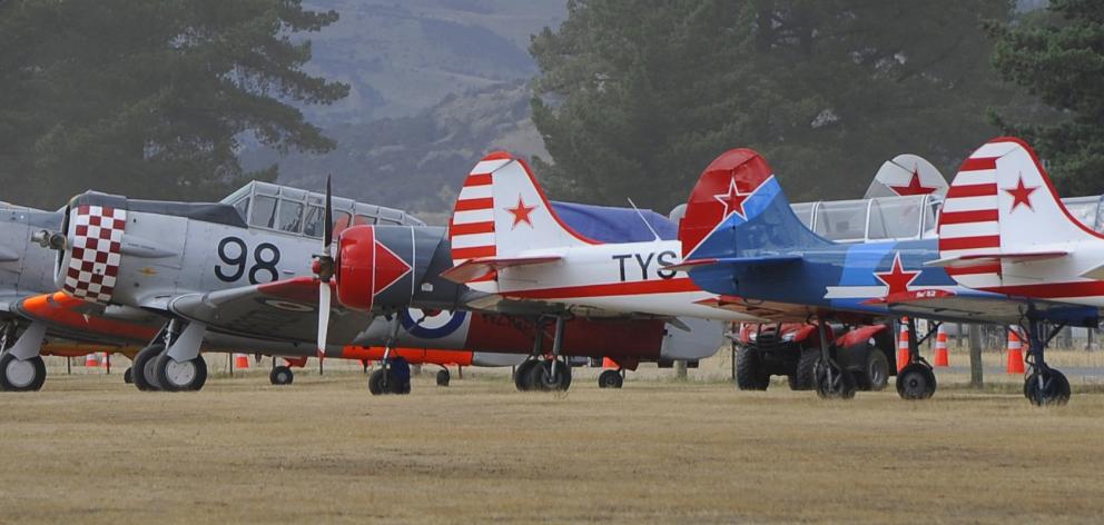 The Harvard and Yak-52 teams, pictured here at Warbirds Over Wanaka in 2010, are returning to the...