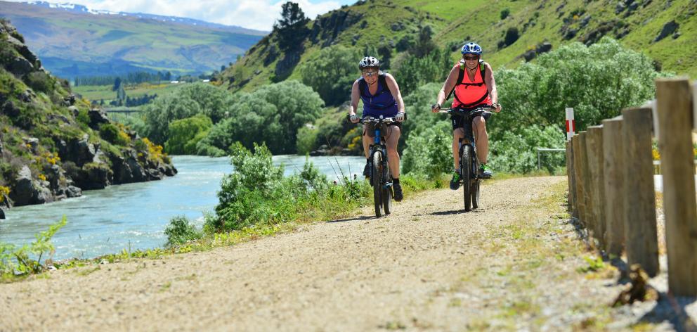 The Clutha Gold Great Ride Cycle is to be expanded to 136km. Photo: ODT files 
