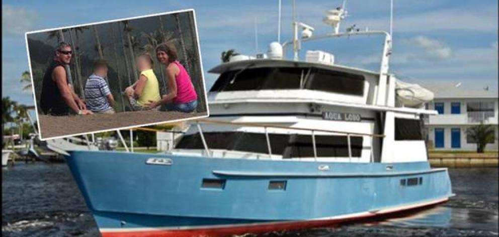 The Culverwell family were on what was supposed to be a dream holiday aboard their new boat. Photo: Supplied via NZME.