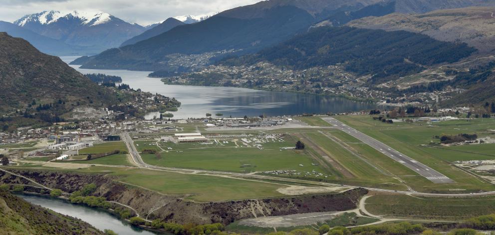 Queenstown Airport has announced a fall in its half-year profit. PHOTO: STEPHEN JAQUIERY 
...