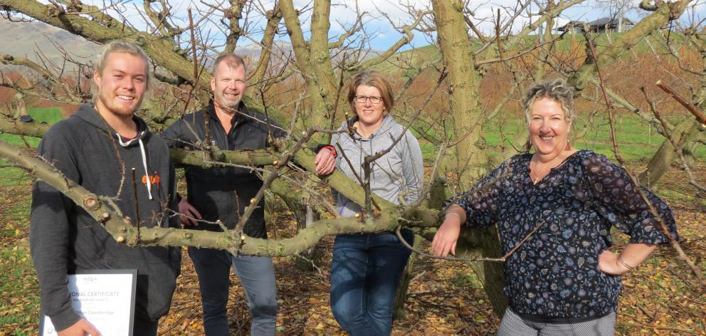 Jacob Coombridge (19), of Cromwell, the first person to graduate from the Seasonal Solutions...