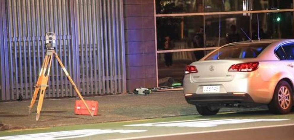 The scene of the incident in Auckland. Photo: NZ Herald
