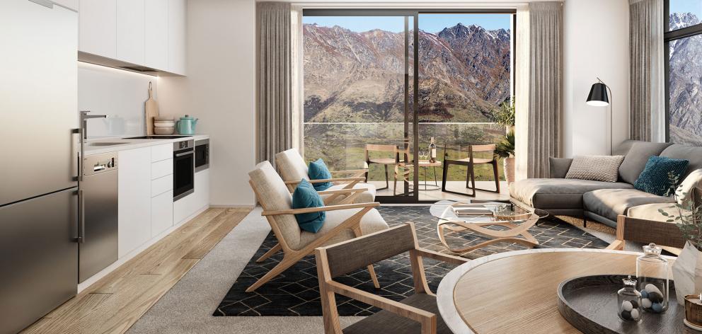 Nevis Apartments: A stunning view from a residential unit. Photo: Supplied