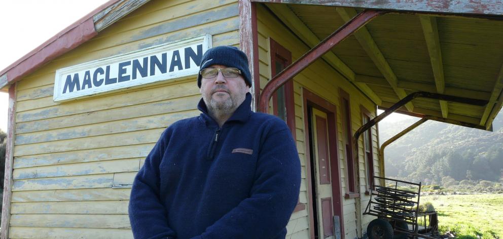 Maclennan Railway Station owner Albert Jenks wants Heritage NZ listing for the 98-year-old former...