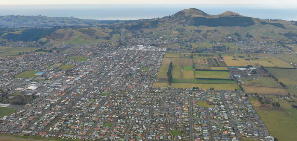 In the wider Taieri area, average house values grew 13.6% on May last year; pictured, Mosgiel township last year. Photo: Stephen Jaquiery