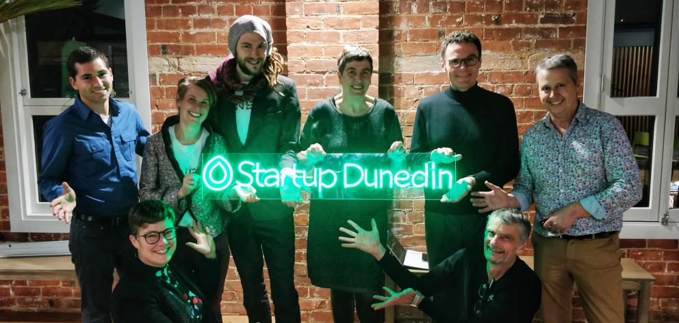 2019 Startup Dunedin Challenger Series winners . . .  (Back row from left) Aaron Furrer, of Next...