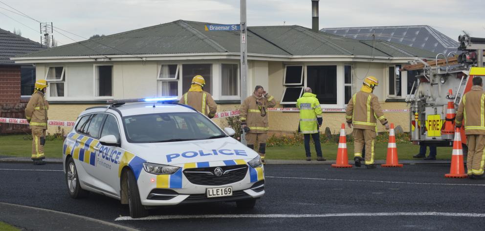 Police say a fatal house fire in Mosgiel in which a man was found unconscious by firefighters...