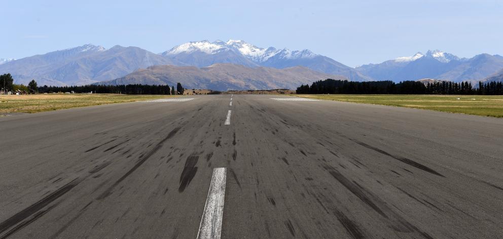 Wanaka airport runway. PHOTO: STEPHEN JAQUIERY