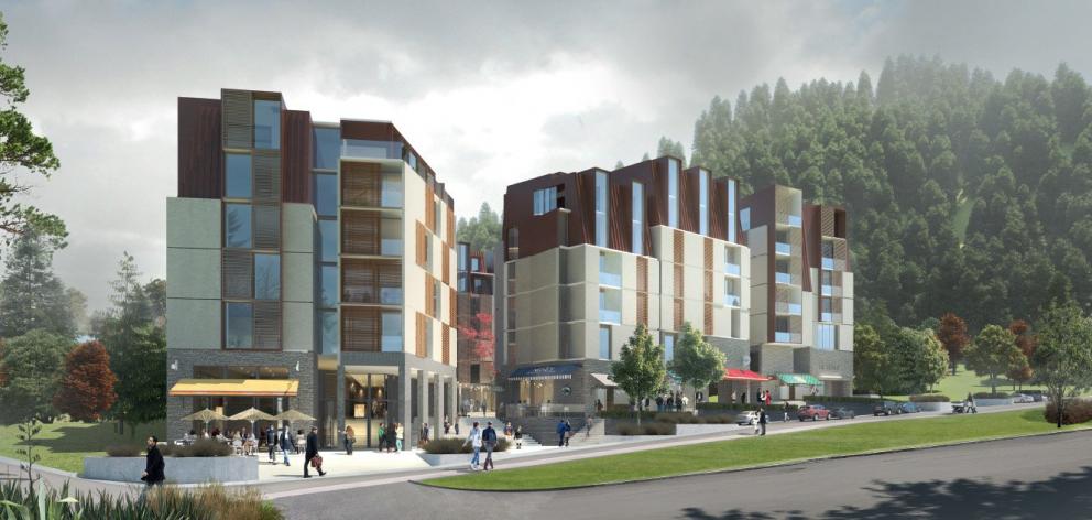 An artist's impression of the new hotel complex in Queenstown. Photo: Supplied