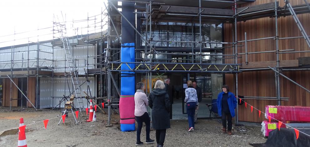 Members of the public were able to see the progress made on the Wanaka Community House during its...