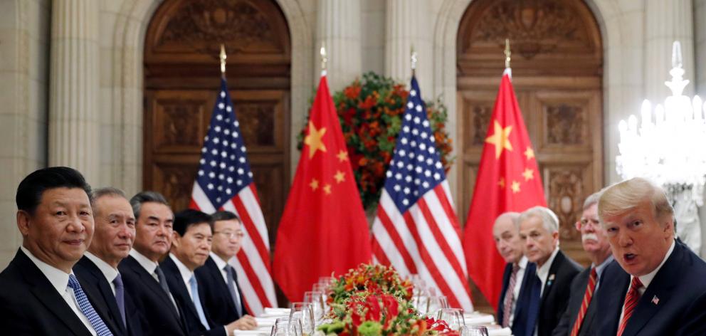 US President Donald Trump and Chinese President Xi Jinping meet to discuss the ongoing trade war...