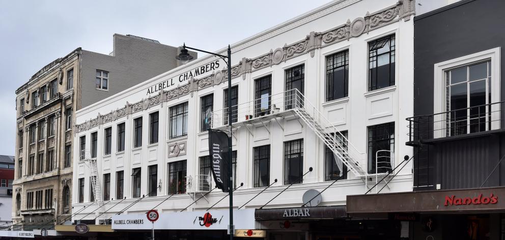 Developers have been granted consent for a proposed hotel in Allbell Chambers, in Stuart St. Photo: Peter McIntosh