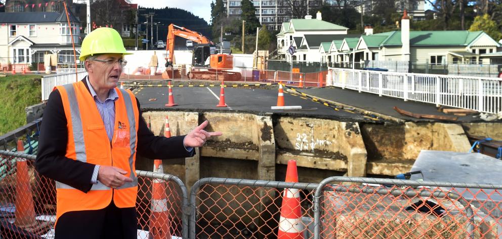 Otago Regional Council operations general manager Gavin Palmer at the site of the Dundas St...