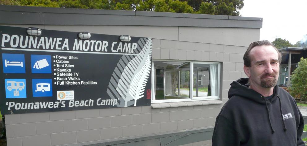Pounawea Motor Camp manager Glenn Maxwell says trial freedom camping sites proposed by the Clutha...
