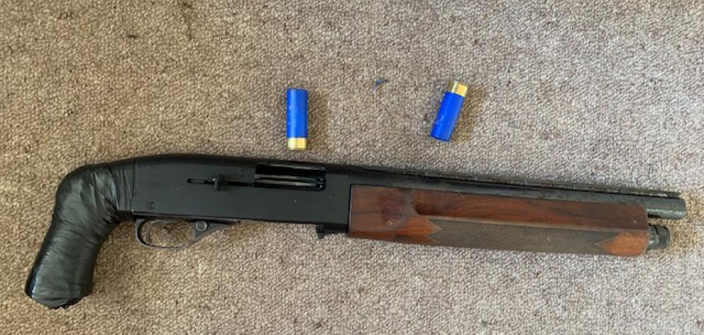 a firearm seized during raids targeting meth in South Otago yesterday. Photos: Supplied/NZ Police