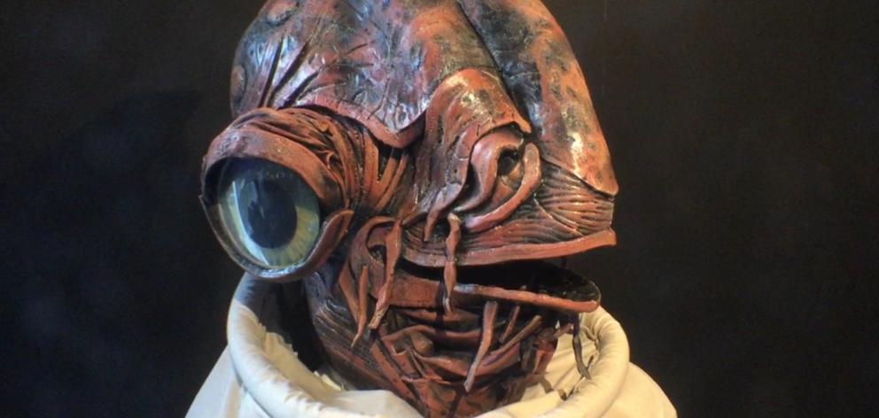 Warren Goodwin's life-size science fiction character in this year's iNDx exhibition. Photo: ODT Warren Goodwin's life-size science fiction character in this year's iNDx exhibition. Photo: ODT