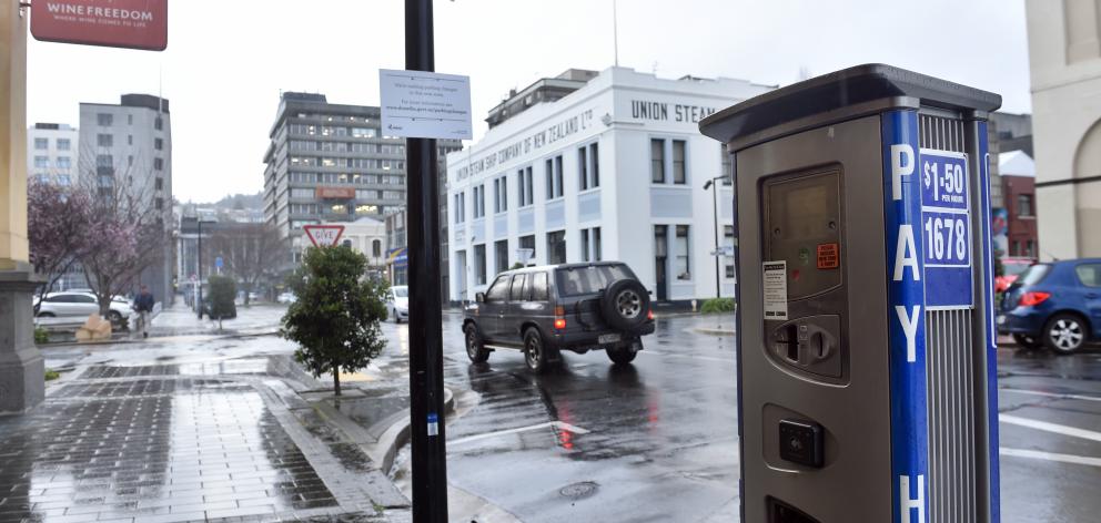 Parking meters in Water St,  Dunedin were charging incorrect rates yesterday as the Dunedin City...