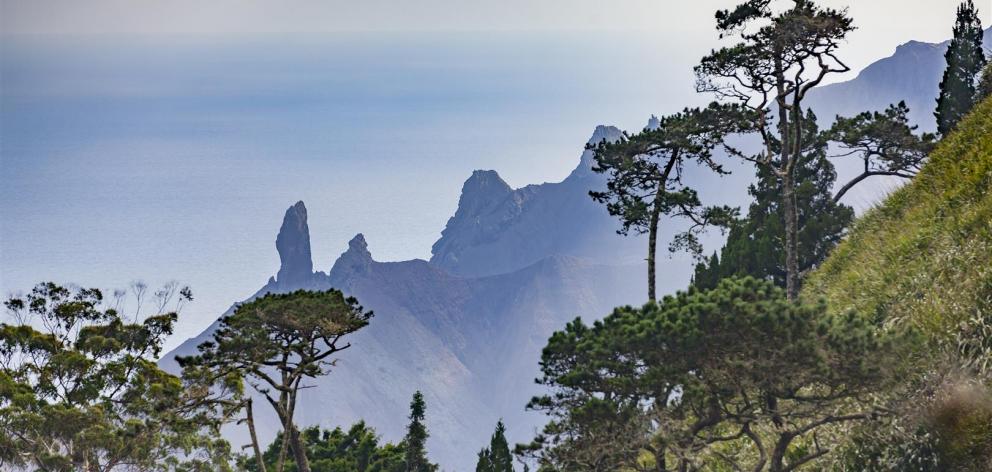 A view of St Helena’s tropical landscape. PHOTO: GETTY IMAGES


