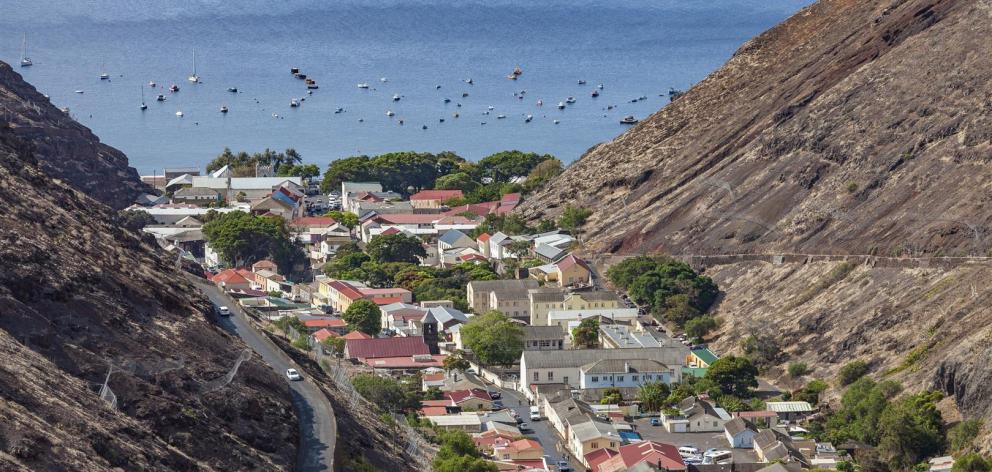 Jamestown, the capital of St Helena, is situated in a steep valley on the island’s western side.

