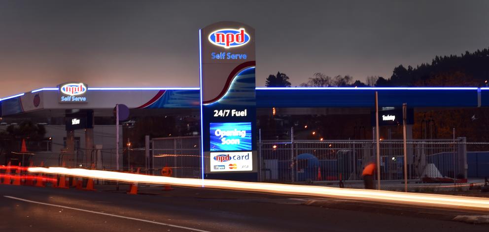 Increased competition from low-cost operator NPD may lead to further petrol price cuts in Dunedin after it opens in Green Island tomorrow. Photo: Peter McIntosh