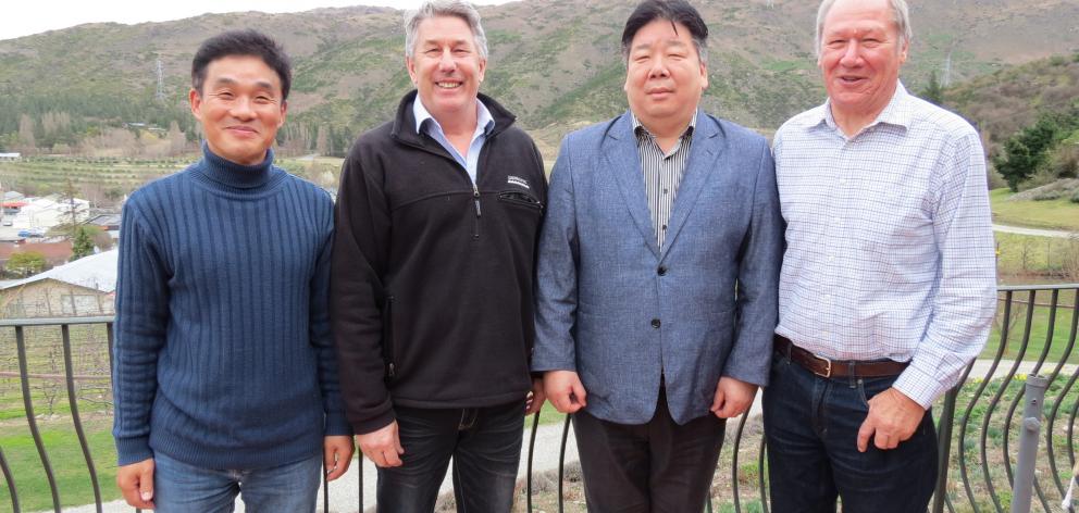 New Zealand Premium Goat Ltd has won a contract to supply goat meat to a new New Zealand-themed restaurant as part of the Shilla Hotel business in Seoul. From left are Korean exporter importer representative Paul Ryu, of Christchurch, New Zealand Premium 