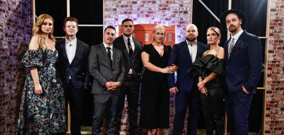 The Block NZ 2019 contestants during the final show and live auction. Photo: Supplied via NZ Herald
