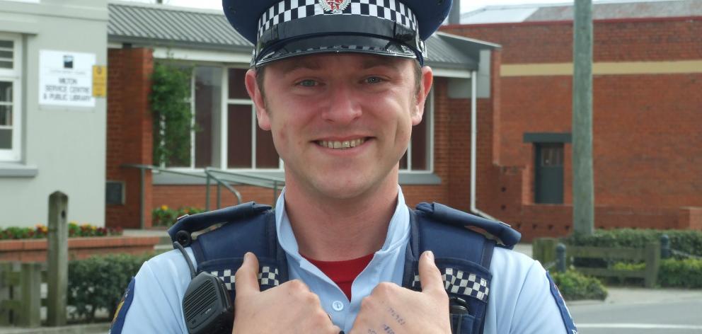 Constable Will Pentelow, happy to help in a time of crisis. Photo: ODT.