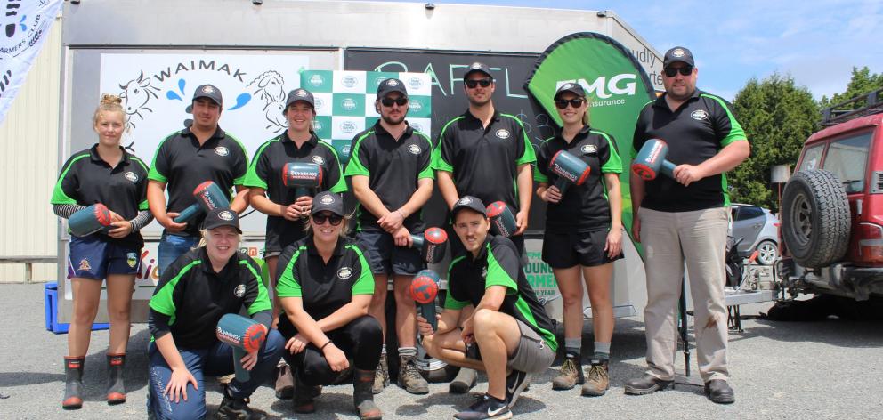 Ten competitors lined up in last year's North Canterbury district contest and skills day at the Rangiora Showgrounds. Photo: Supplied